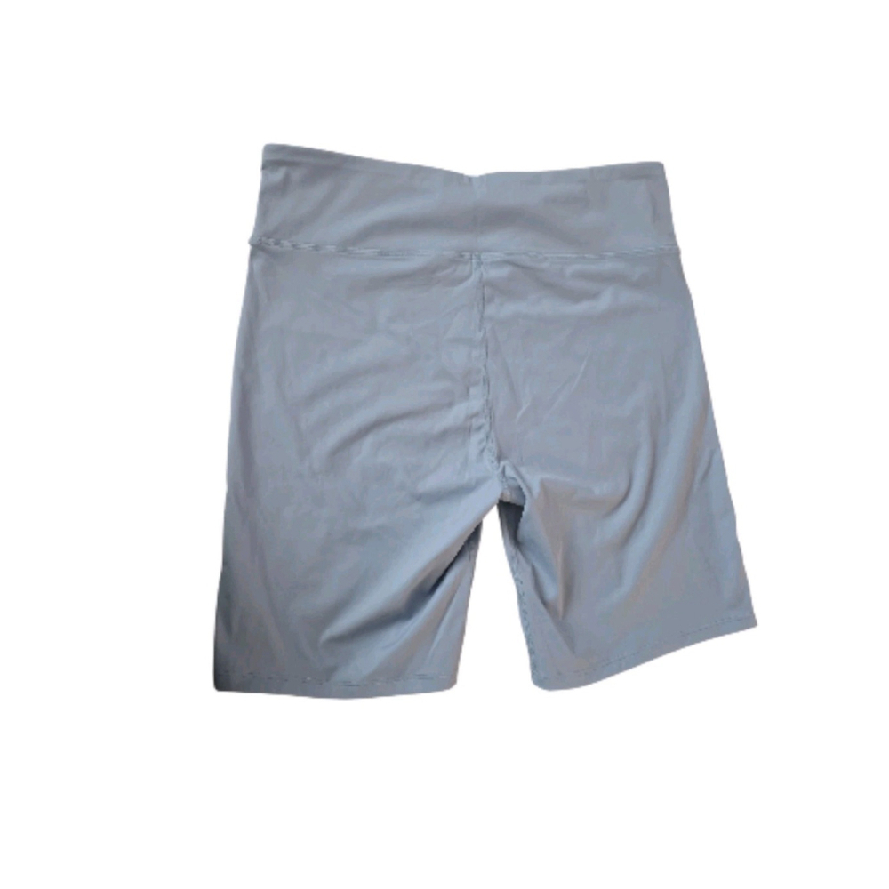Zara Women's Bicycle Shorts Size Medium / Large Rivets Gray Blue - Picture 2 of 4